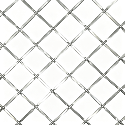 Griglia di diamanti decorativa Griglia di metallo architettonica per pareti divisorie interne Decorazione di facciate di soffitti