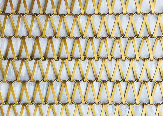 Foro a spirale di Mesh Chain Mesh Curtains Triangular del nastro metallico di acciaio inossidabile 310S