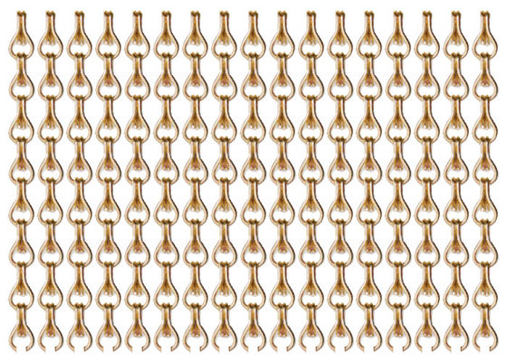 Ampio schermo a catena di alluminio extra multicolore 90*210cm Pale Gold della mosca