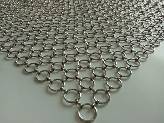 Metallo Ring Mesh Curtain ISO9000 di SHUOLONG PVD per il muro divisorio